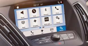 SYNC 1 (Bluetooth sistem za prostoročno telefoniranje in brezžično pretakanje glasbe iz združljive naprave na avdio sistem vozila, sistem za klic v sili) Avdio sistem SYNC 3 z zaslonom na dotik z