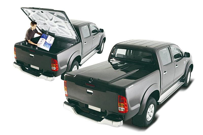Športni pokrov, Toyota Hilux, Double Cab Oprema: - konstrukcija pokrova iz ABS-a - močni amortizerji za odpiranje zadnjih vrat -