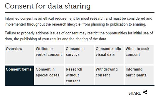Primer: Model consent form UKDS https://www.ukdataservice.ac.