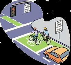 Sodobna ureditev križišča vključuje poleg neposrednega vodenja kolesarja, tudi prostor za čakajoče kolesarje pred semaforjem. t.i.»kolesarski žep«(»bike box«) ter v nekaterih primerih tudi nekaj sekundno prednost kolesarjev pred avtomobilisti v križišču (kar zahteva namestitev dodatnihsemaforjev za kolesarje 42 ).