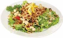 Salate Salads Toplo-hladna salata s lignjama Lignje 0,10 kg, svježa paprika 0,04 kg, tikvice 0,04 kg, gljive