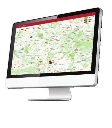 Po vytvorení dispečerskej mapy zákazník dostane emailové upozornenie o sprístupnení mapy a po kliknutí na link sa mapa zobrazí.