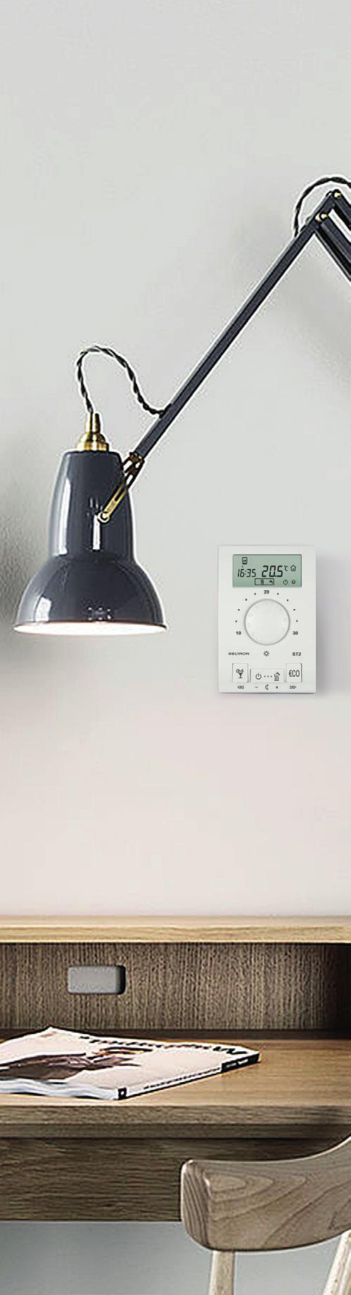 Regulatorji ogrevanja SELTRON Uporabniku prijazno delovanje Preprosta korekcija sobne temperature Sobno temperaturo lahko na sobnem termostatu korigirate z gumbom, v območju od 0 do 30 C.