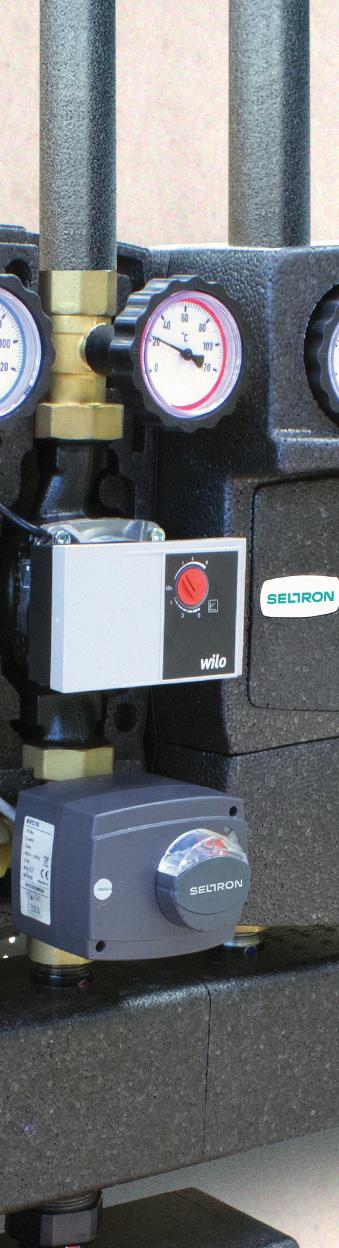 Regulatorji ogrevanja SELTRON Različne izvedbe in njihova uporaba Motorni pogoni PROMIX AVC so namenjeni krmiljenju rotacijskih mešalnih in krogelnih ventilov.