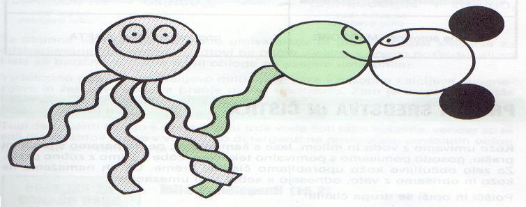 Nepolaren rep mila se poveže z nepolarnim repom maščobe, polarna glava mila pa s