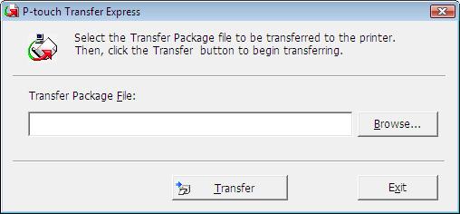 Prenos predlog s programom P-touch Transfer Express (samo Windows) 2 Če je v