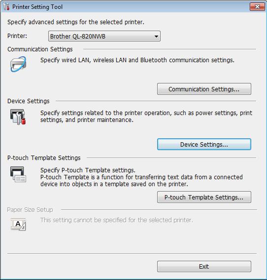 Spreminjanje nastavitev tiskalnika nalepk Uporaba orodja Printer Setting Tool za Windows 4 a Tiskalnik, ki ga želite konfigurirati, povežite z računalnikom.