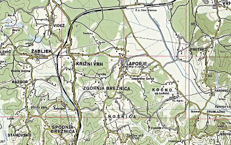 2.3 PROMETNE POVEZAVE Laporje leži na prometno zelo ugodni legi, le 4 km oddaljeno od avtocestnega izvoza Slovenska Bistrica jug. Do Laporja je mogoče priti po dveh magistralnih cestah.