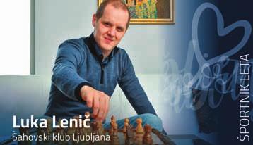 Luka Lenič skupna slika iz podelitve ŠPORT Domžalski velemojster je bil tudi os izbran za najboljšega šahista v Sloveniji.