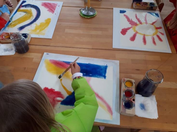 Otrokov užitek in izkušnja ob slikanju je pomembnejša od rezultata (Oldfield, 2012).
