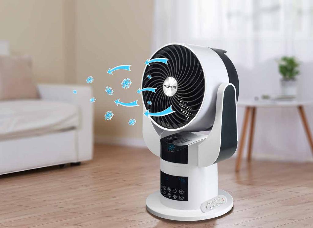 pametni ventilator naslednje generacije širokokotno obračanje nastavljiv termostat 12 hitrosti in trije načini delovanja
