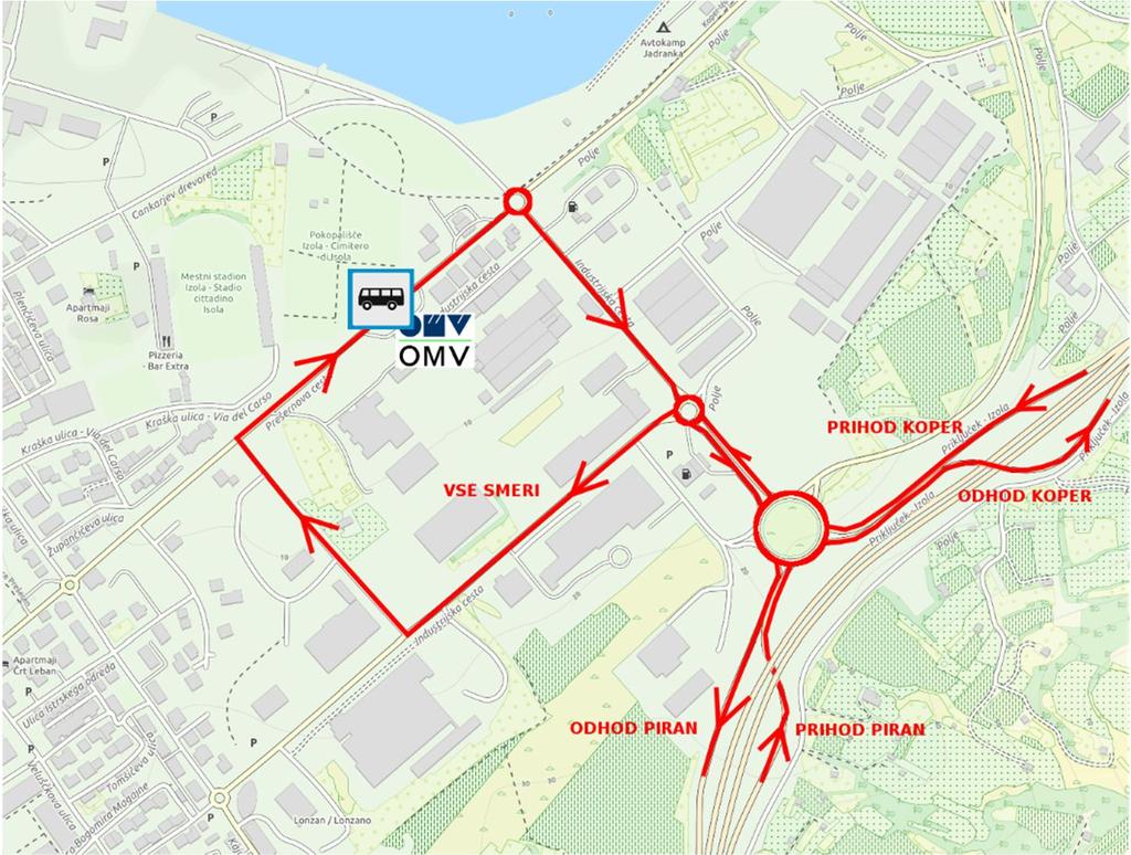 Vsem (maratoncem, tekačem rekreativnega teka, obiskovalcem) priporočamo parkiranje v Kopru in od tu uporabo omenjenih avtobusov (polmaratoncem samo parkiranje v Kopru).