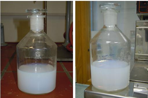 4 REZULTATI IN RAZPRAVA Eksperimentalni del smo opravili v treh sklopih. V prvem sklopu smo kot osnovo pripravili TiO 2 sol ter sol z dodatkom silicijevega dioksida vrste SBA-15 in KIL-2.