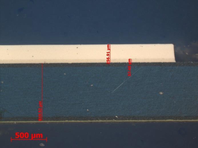 Sliki 119 in 120: Vzorec C - prerez pločevine v oddaljenosti okoli 20 mm od preloma (nejedkano,
