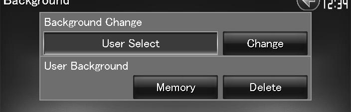 Gumb [Memory] na "Background" ekranu (ekran v ozadju) postane aktiven samo v načinu STANDBY vira.