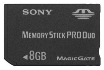 Ostali arhivski mediji (USB, Tračne enote, ) - Memory Stick PRO: V uporabi od leta 2003, skupni proizvod podjetja Sony in SanDisk.