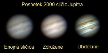 2.2 Kamera 23 Slika 2.6: Primerjava neobdelanih in obdelanih slik Jupitra Poleg fotografiranja planetov se planetarne kamere lahko uporablja tudi kot vodilne kamere (ang. guide cam).