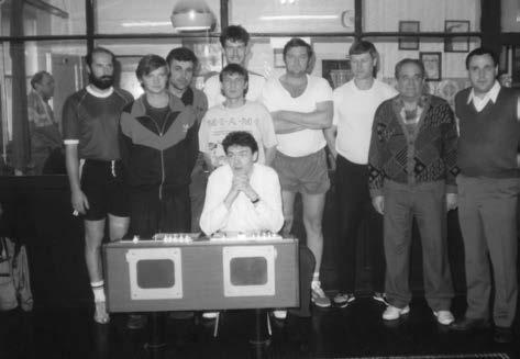 LETO 1993: Na turnirju v Mariboru ob 40-letnici kluba Od leve: Fišer, Zorko, Popić, T.
