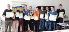 Mednarodno sodelovanje Erasmus+ Dijaki so v Stuttgartu prejeli potrdilo o opravljenem delu.