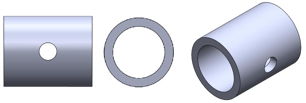 Slika 31: Ploščica za elektronsko ključavnico Na notranji okvir zgoraj sta na vsaki strani ob izvrtini premera 12 mm navarjeni cevi dimenzije fi 16/12 z izvrtino premera 4 mm na sredini po dolžini za