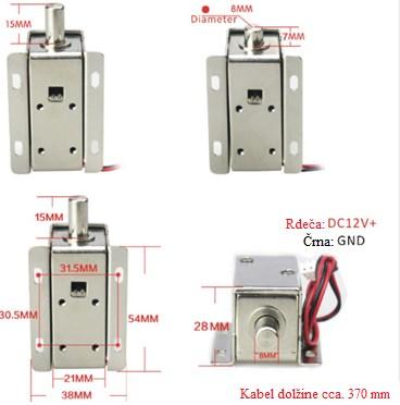 Rezultati Slika 39: Električna ključavnica [10] Miniaturni krmilnik (Slika 40) je namenjen branju kode s čipa RFID in je povezan z mikrokrmilnikom, ki skrbi za nadzor sistema.