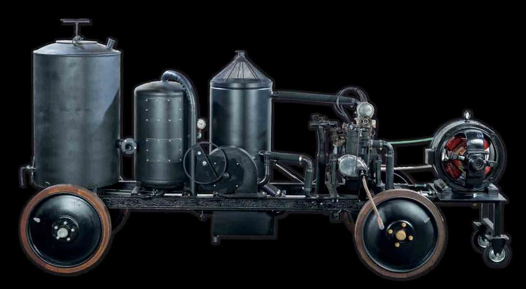 »Oglar«Črnomelj jesen 1944 Tako so poimenovali generator, ki je pridobival elektriko s pomočjo avtomobilskega motorja,