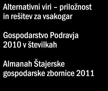 Podravja 2010 v številkah Almanah Štajerske
