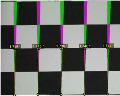Slika 20 prikazuje rezultate, pridobljene pri fotografijah iz video-posnetka pri prvi in drugi hitrosti.