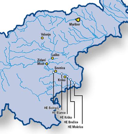 1.2. Predstavitev hidroelektrarn na spodnji Savi Hidroelektrarne na spodnji Savi bodo predstavljale verigo petih hidroelektrarn (slika 1.1), ki bodo delovale v akumulacijsko-pretočnem reţimu.