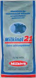 Milkinal Extra proizvodni razred Milkinal 21 za presušene krave molznice 100 g na žival in dan Z organsko