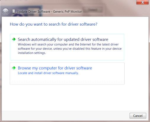 Izberite "Let me pick from a list of device drivers on my computer" (Dovoli mi, da izberem na seznamu programske opreme v računalniku). Kliknite gumb "Have Disk" (Imam disketo).