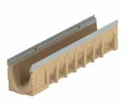 CivicLine CL 50 NOVO ACO CivicLine CL 50 Prednosti: Kanaleta iz odpornega polimernega betona Hidravlični presek kanalete v obliki črke V za večji samoočiščevalni učinek Drainlock brezvijačno