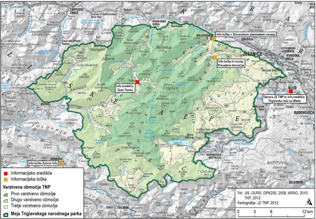 Priloga 17: Zemljevid Triglavskega narodnega parka in