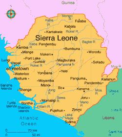 1. LEGA Sierra Leone, uradno Republika Sierra Leone, je obmorska država v Zahodni Afriki, ki na zahodu