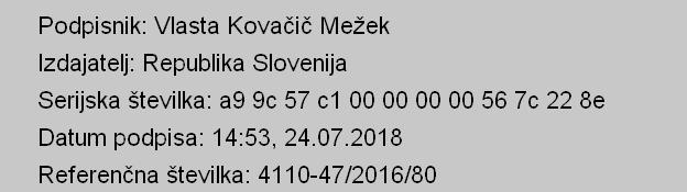 člena Zakona o izvrševanju proračunov Republike Slovenije za leti 2018 in 2019 (Uradni list RS, št.