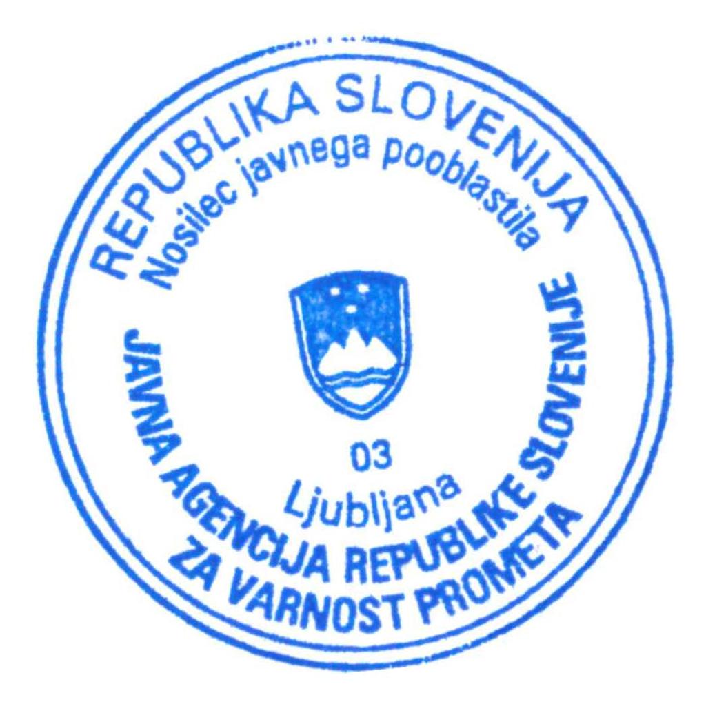 The Slovenian Type Approval Authority shall be notified of the start of production or start of sale, or its restart, within a month's time at the