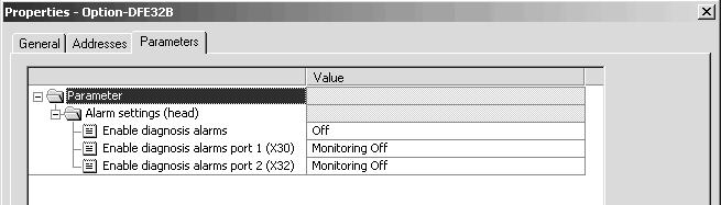 Značilnosti delovanja na PROFINET PROFINET alarmi na primeru MOVIDRIVE B I 0 6 6.7 PROFINET alarmi na primeru MOVIDRIVE B Opcija DFE32B podpira diagnostične alarme v primeru napake na enoti.
