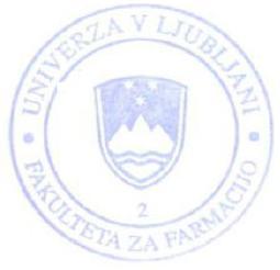 Univerza v Ljubljani Fakulteta za Farmacijo Telefon: 01/476 95 00 Aškerčeva cesta 7 Fax: 01/476 95 12 SI-1000 Ljubljana http://www.ffa.uni-lj.si Številka: JNKB-02/2014 Datum: 17.07.2014 I.