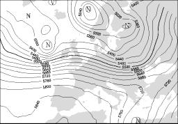 Mean sea level pressure on May, 9 th 27 at 12 GMT Slika 5.