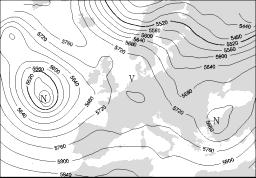 Mean sea level pressure on June, 11 th 27 at 12 GMT Slika 8.