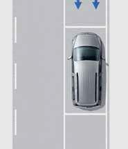 1) Pomaga pri parkiranju, s tem da snema območje za vozilom in sliko predvaja na zaslonu radijskega ali radijsko-navigacijskega sistema 2).