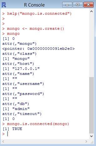 Picture 3.4: connecting with mongo datasets since R IDE.
