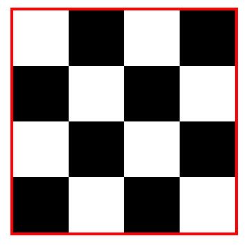 2. DEL 1. S pomočjo kode za izdelavo spletne strani želimo izdelati šahovnico, kot je prikazano na spodnji sliki. 1.1 Napišite del kode, ki poskrbi za klic datoteke za oblikovanje stilov in ustrezno uporabo šumnikov.
