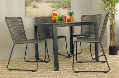 FSC akacija, 4x zložljiv stol, ŠxVxG: 55x81x41,5 cm, 1x miza, DxŠ: 120x90