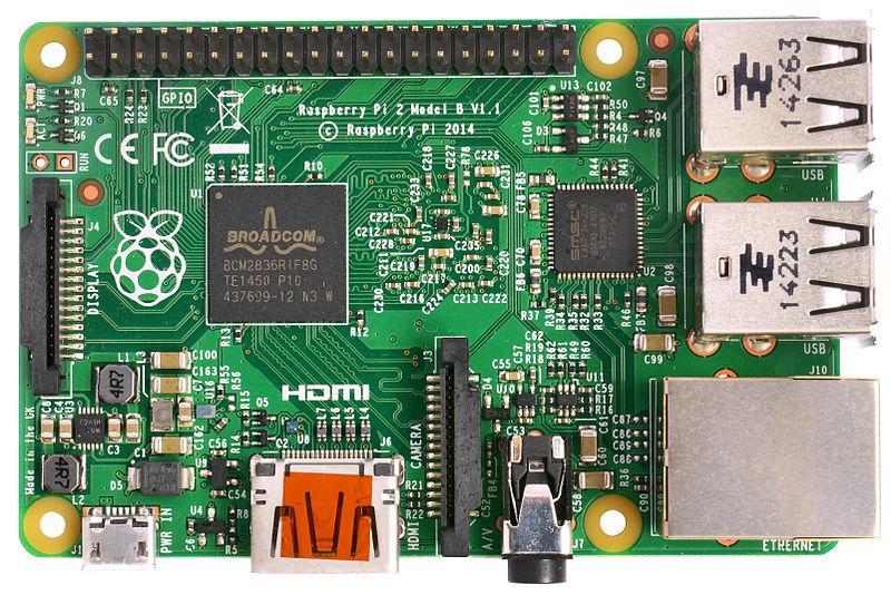 4.3 Strojan oprema generacije 2 Raspberry pi 2 model B je od generacije 1 4 6 krat zmogljivejši in temelji na čipu Broadcom BCM2836, ki vključuje 4 jedrni 900 MHz procesor ARM Cortex-A7, grafični