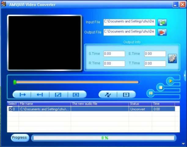 Po zaključeni namestitvi lahko na računalniku poiščete program Media Player Utilities 4.43 in v njem za pretvorbo izberete AMV&AVI Video Converter. 1.