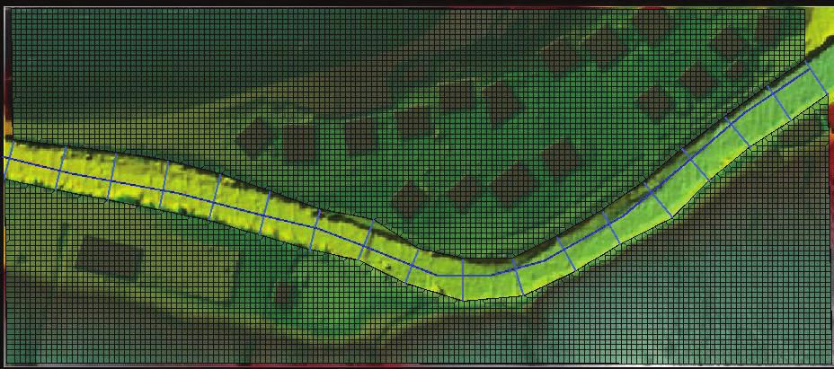 Nato so se s pomočjo programa Hydraflow, implementiranega znotraj programa AutoCAD Civil 3D, za vsako posamezno prispevno območje določili njegova velikost, povprečni padec terena, dolžina najbolj