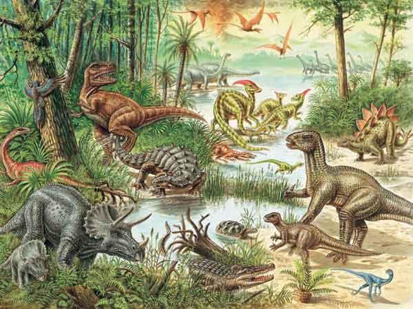(Petsto) 500 vprašanj in odgovorov na to, kakšni so bili dinozavri Velikanski kot hiše in majhni kot martinčki. Krvoločni mesojedci in rastlinojedci v oklepih.