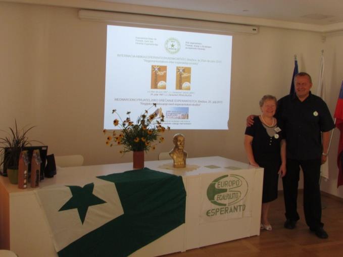Anton Mihelič, in Združenjem za esperanto Slovenije (ZES) je bilo v soboto, 25.
