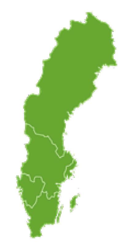 Värmland Zahodni Götaland Blekinge, Gotlands, Hallands, Jönköpings, Kalmar, Kronobergs, Skåne 6.050.551 Velikost ciljne skupine (CS): 2.884.414 : 101.